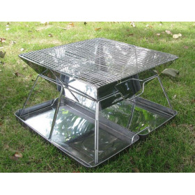 Foldable large size Stainless steel barbecue stove UD16088